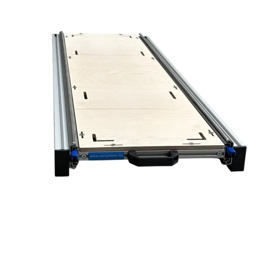 Aluminium Schiebegestell Camper 120x30 cm mit 9 mm Multiplex