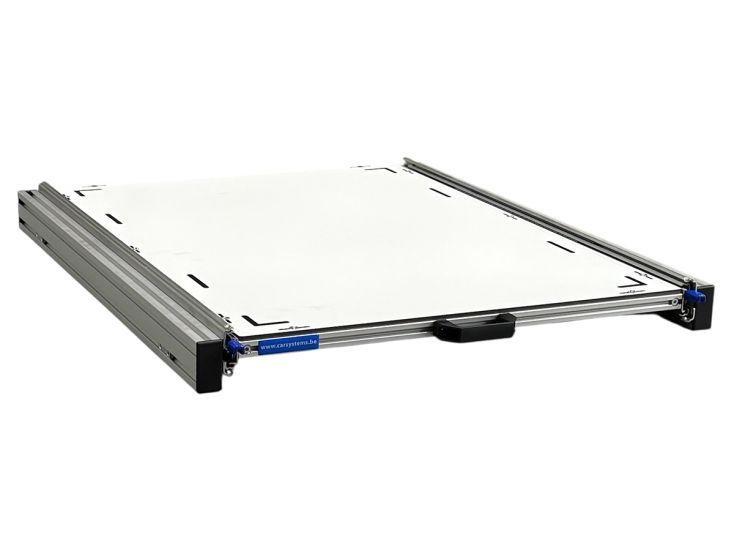 Aluminium-Heckauszug mit Global-Volkern-Topplatte - 80 × 60 cm