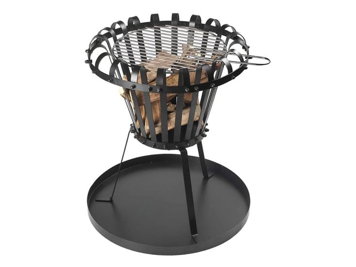 Perel Ø 50 cm Feuerkorb mit Grillrost