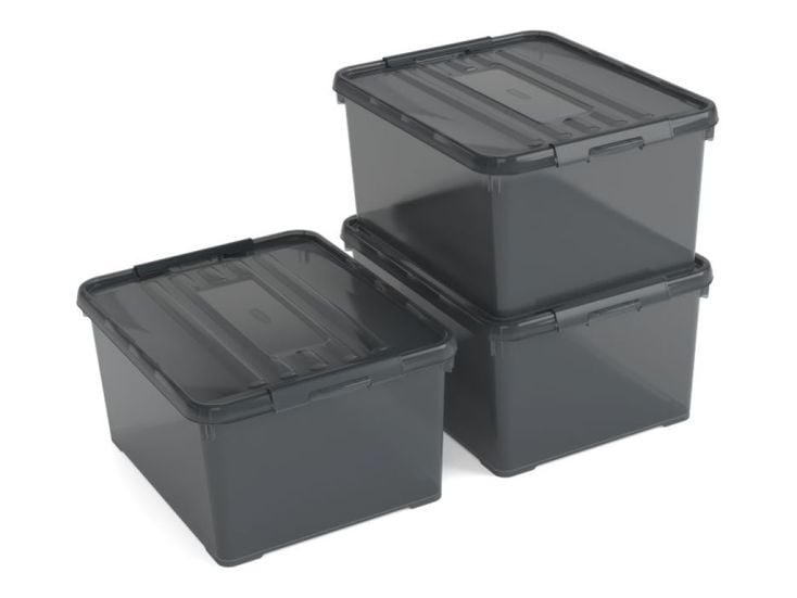 Curver Handy+ 35 Liter Aufbewahrungsboxen - 3 Stück