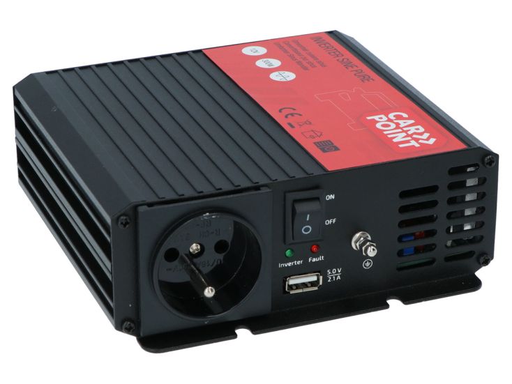 Carpoint 12V>230V Französisch Reiner Sinus Inverter - 300 Watt