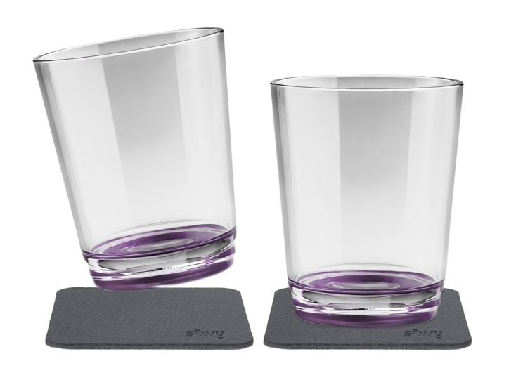 Silwy Set von 2 Magnet-Trinkbecher - Berry