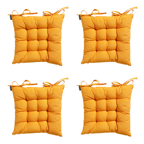 Madison Panama Golden Glow Sitzkissen - 4er Set