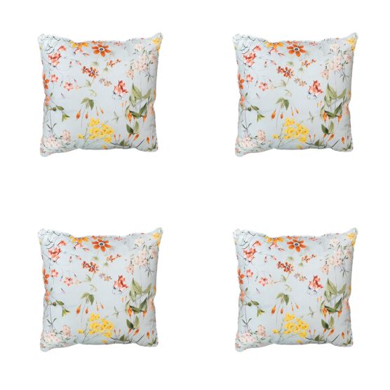 Azurblaues Dekokissen Madison Milly - 4er-Set