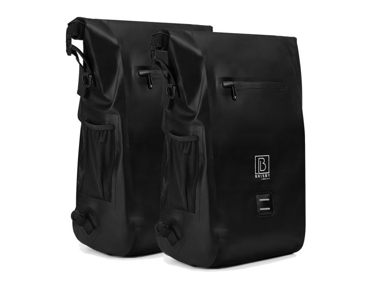 Brisby 3 in 1 wasserdichte rolltop Black Fahrradtasche - 2 Stück