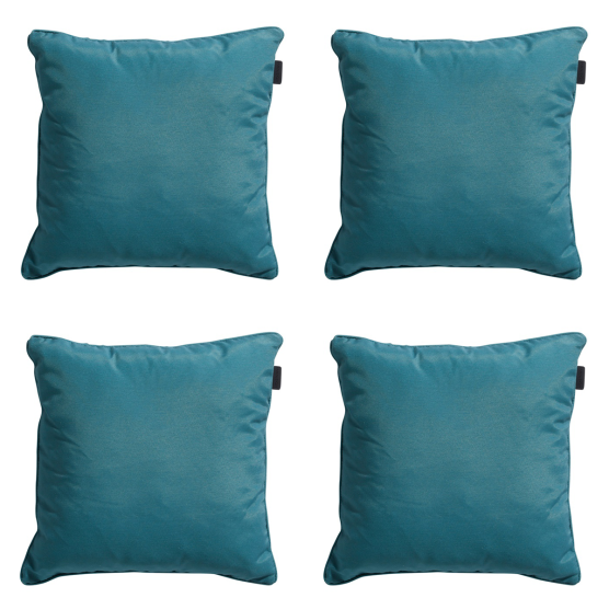 Dekokissen Madison Panama seeblau - 4er-Set