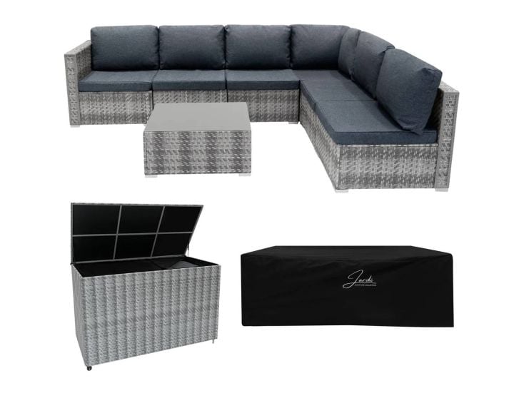 Marielle Modulares 7-teiliges Möbelset mit Aufbewahrungsbox 996L