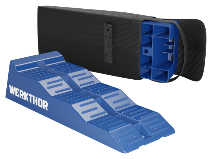 Werkthor Wohnmobil Auffahrkeile mit Tasche - Blue