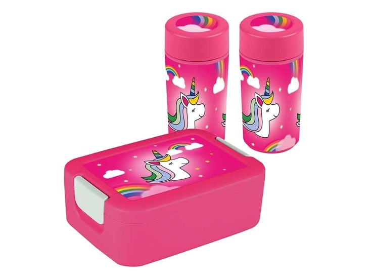 Sigma home Food to go Unicorn Lunchbox mit Drinkbecher