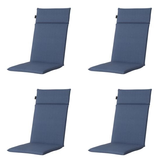 Madison Panama Saphirblau Gartenstuhlkissen - 4er-Set