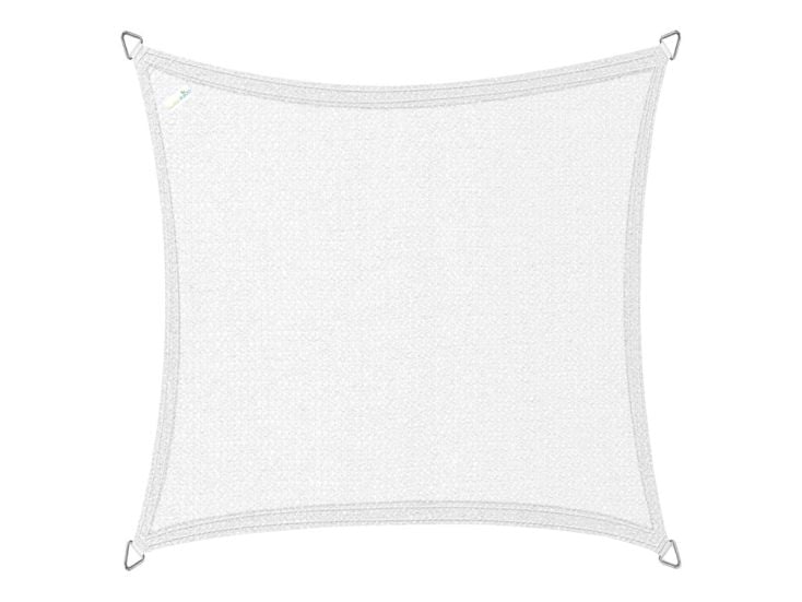 Buitenkado, 2 x 2 m großes, polarweißes Sonnensegel