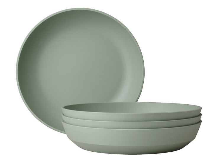 Mepal Silueta 210 mm Set von 4 Suppenteller - Green