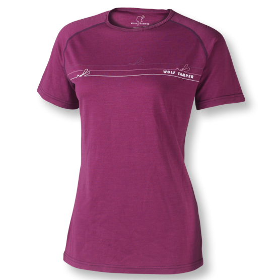 Wolf Camper Freedom Light Blue Damen T-Shirt