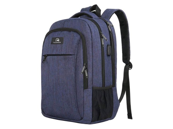 Travelhawk 28 Liter Rucksack mit USB-Anschluss - Blue