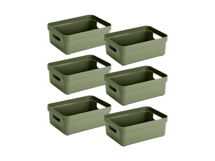 Sunware Sigma home 9 liter Green Aufbewahrungsbox - Set van 6