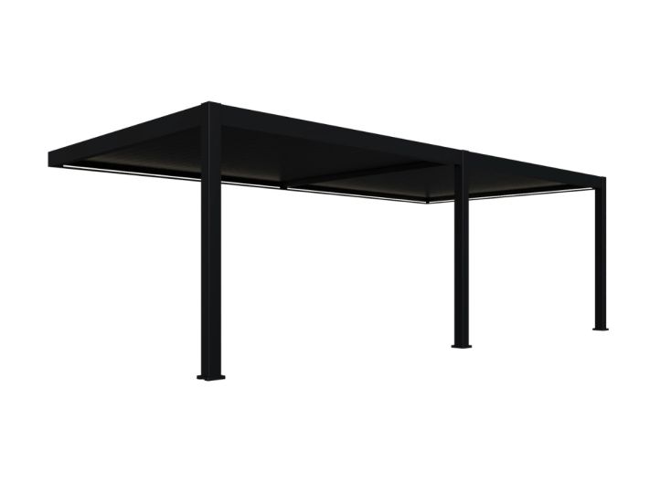 Orion Premium 400x800cm elektrischer LED pergola - Wand