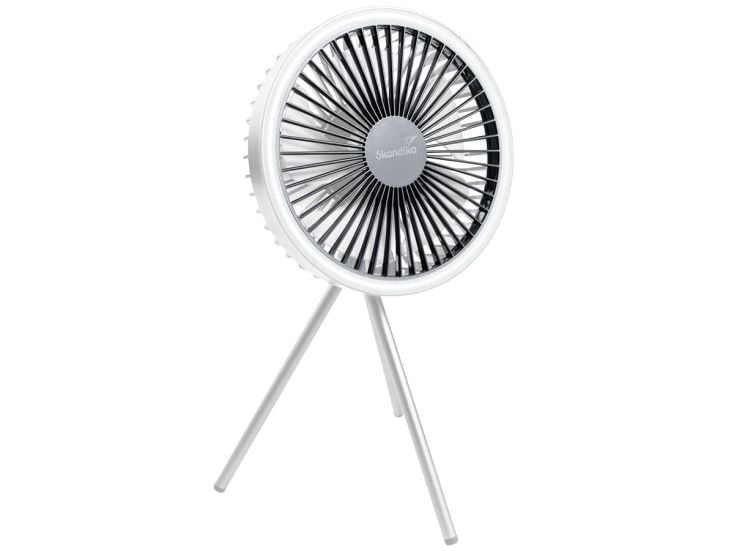 Skandika Solvind Campinglampe mit Ventilator - White