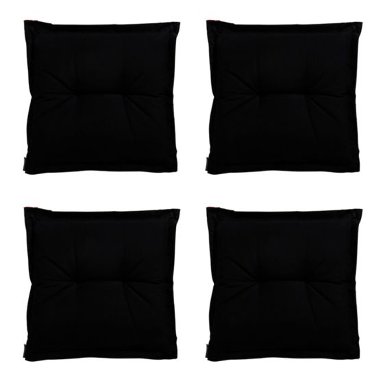 Madison Panama schwarzes Sitzkissen - 4er-Set