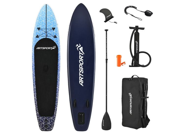 Juskys Deep Ocean Aufblasbares SUP Board mit Zubehör
