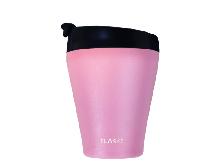 FLASKE 200 ml Kaffeebecher aus Edelstahl - Flower
