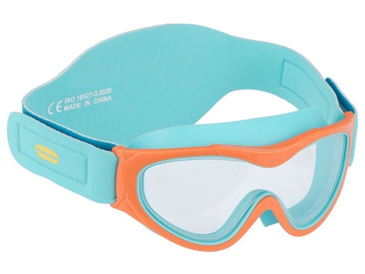 Waimea Kinder-Taucherbrille mit Neopren-Kopfband - Aqua