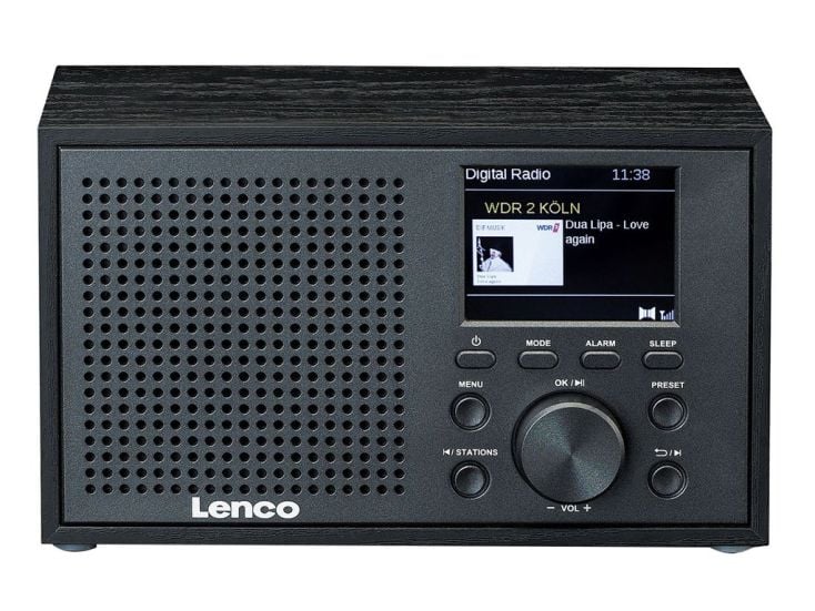 Lenco DAR-017BK Kompaktes DAB+/FM-Radio mit Bluetooth