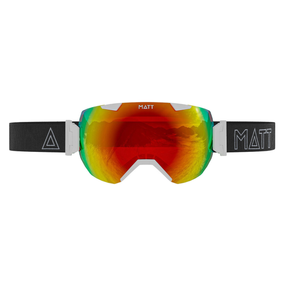 MATT Synchro Tribands Skibrille weiß