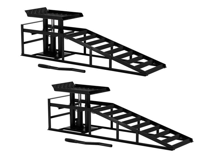 Werkthor Set von 2 Hydraulische PKW Auffahrrampe - Black