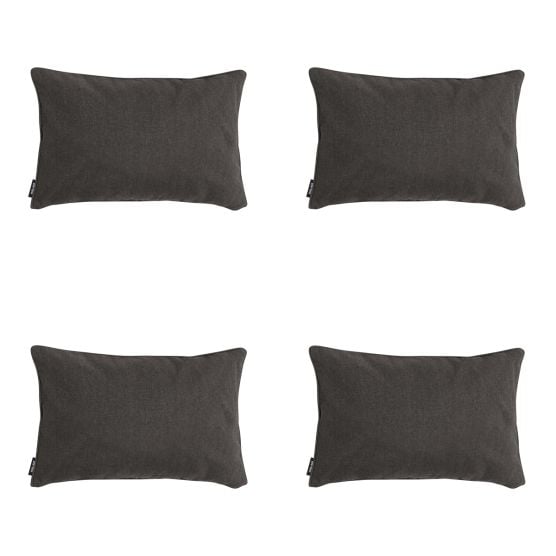 Madison Dark Canvas Eco+ Dekokissen - 4er-Set