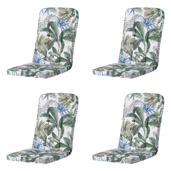 Madison Bliss blaues Gartenkissen - 4er-Set