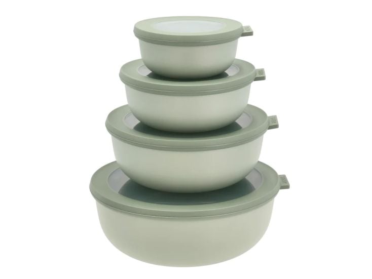 Mepal Cirqula 4er-Set runder Frischhaltedosen - Green