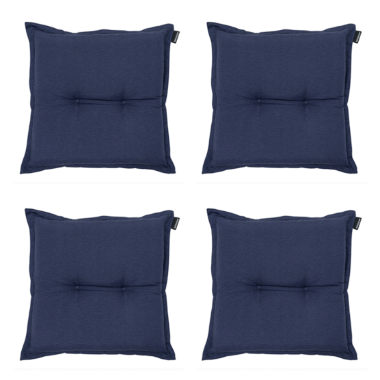 Madison - Sitzkissen Panama Indigo - Ca. 50x50 cm - 4er-Set