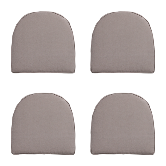 Madison Panama Taupe Sitzkissen York - 4er Set