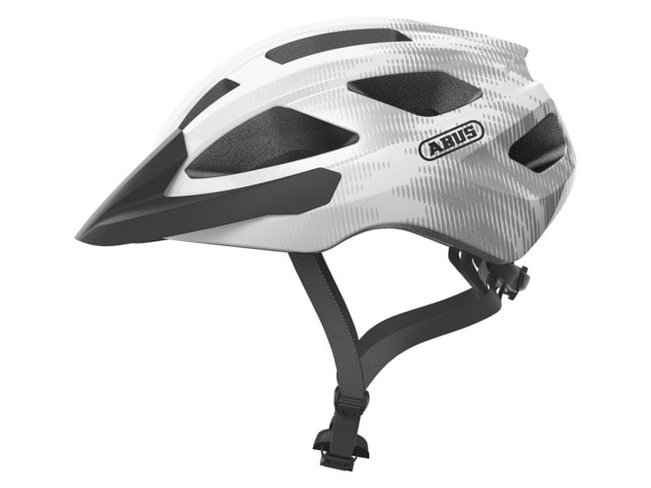 Abus Macator White Silver Fahrradhelm