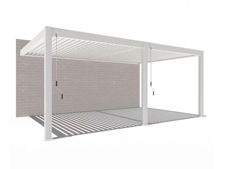 Orion Premium 400x600cm elektrischer LED pergola - Wand