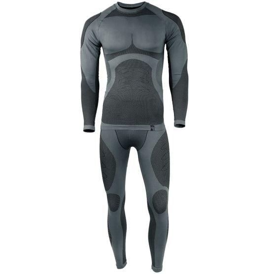 Black Snake Python Grey Herren Funktionsunterwäsche Set