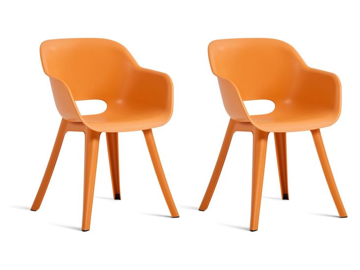 Keter Akola Set von 2 Gartenstuhle - Orange