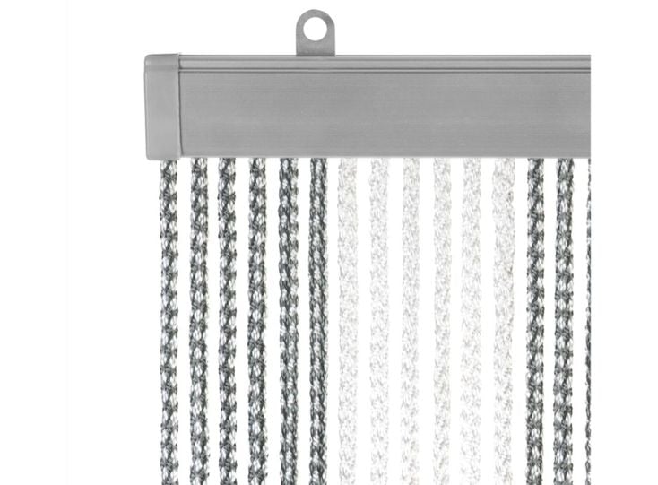 Arisol Kordelvorhang 190 x 60 cm - White/Grey