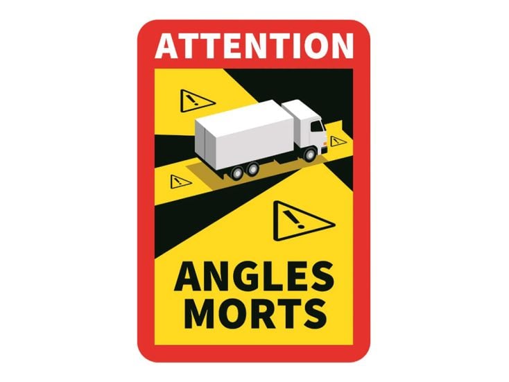 Achtung Toter Winktel Magnetsticker