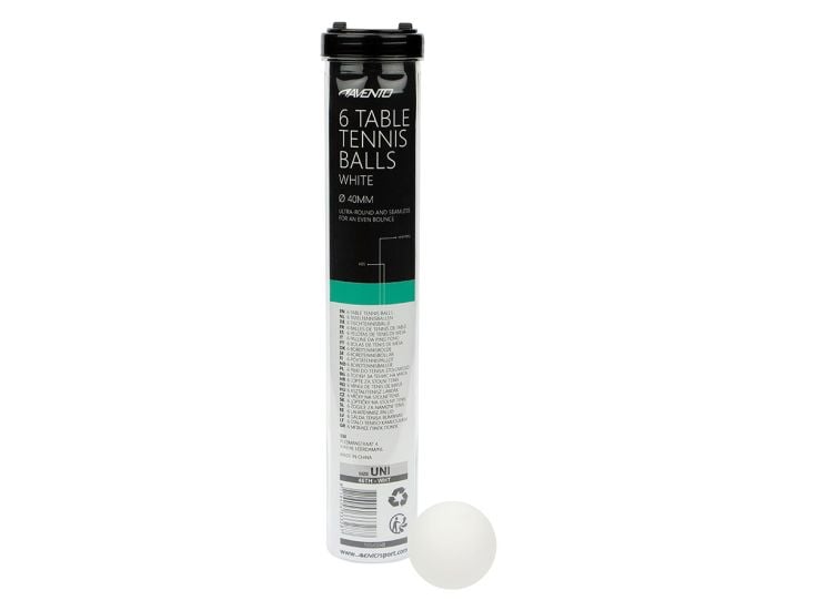 Avento 6 ABS weiße Tischtennisbälle