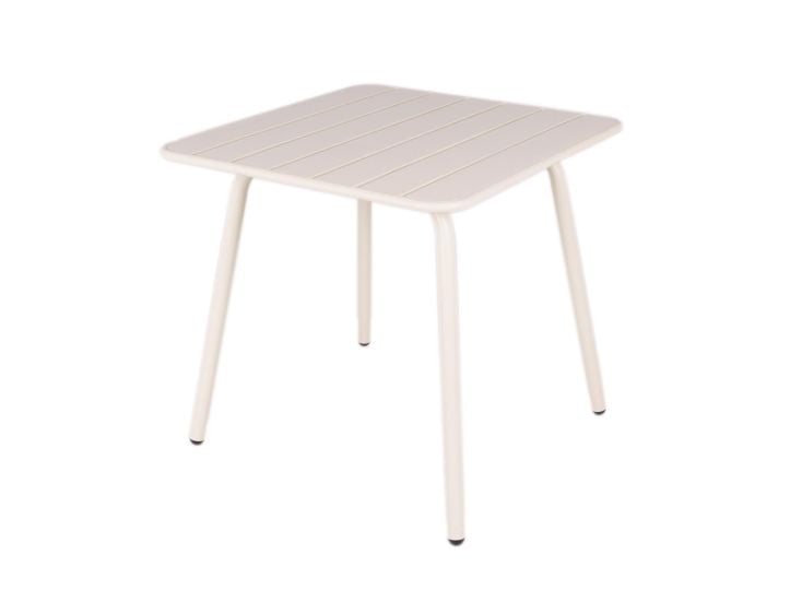 MaximaVida Max 80 cm Elfenbeinweiß Gartentisch - White
