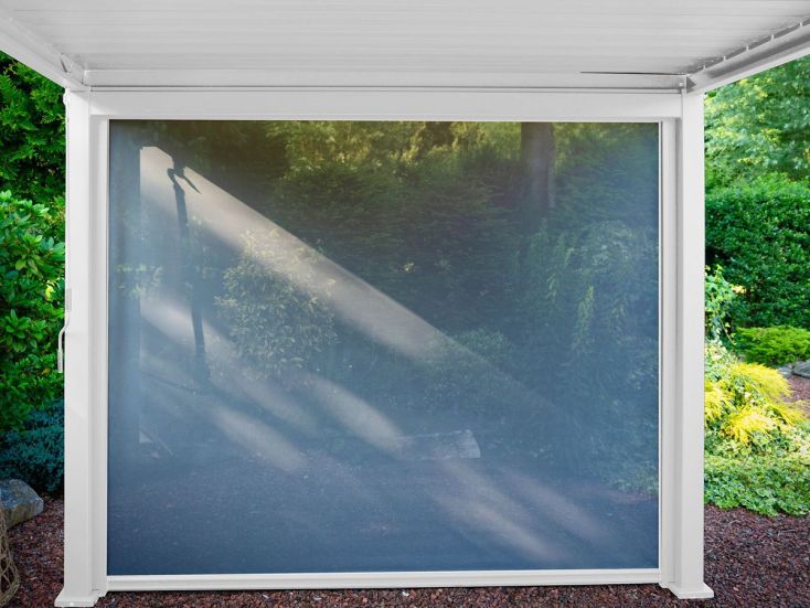 Novum Mirador Pull Down 4M Windschutz - White