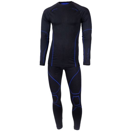Black Snake Blue Herren Seamless Funktionsunterwäsche Set