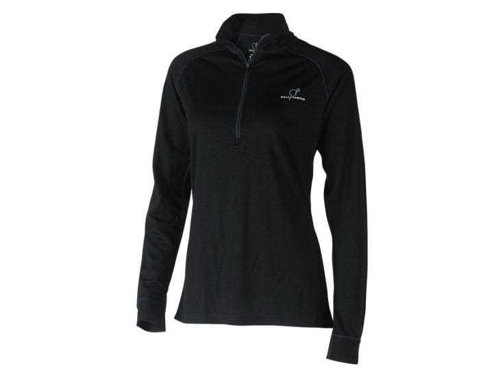 Wolf Camper Alpine schwarze Damen Thermo Unterhemd
