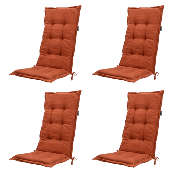 Madison Basic terra Gartenstuhlkissen - 4er Set