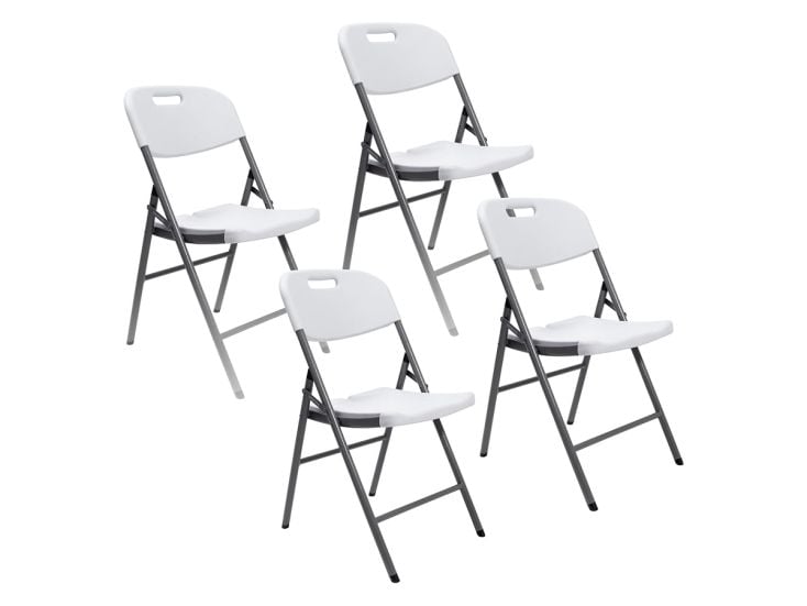 Skandika Masi Set von 4 Klappstuhle - White