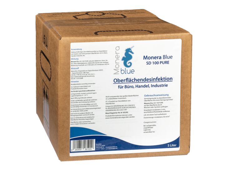 Monera Blue 5L SD 100 PURE Oberflächendesinfektion