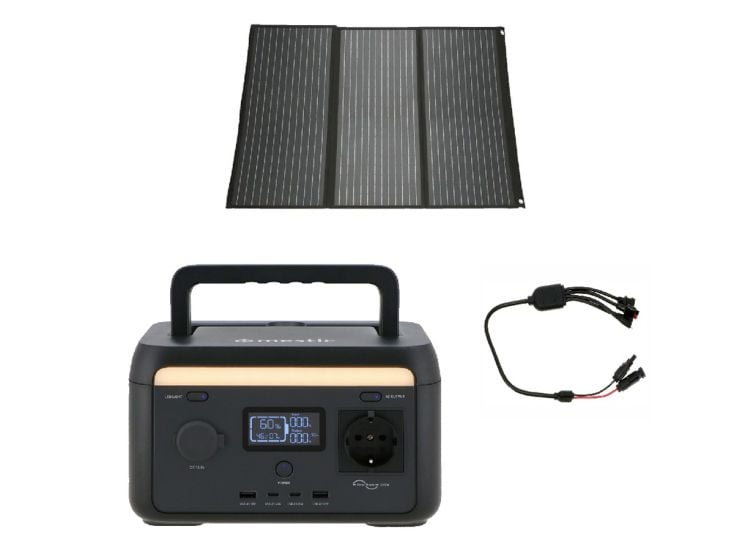 Mestic MPS-300 Powerstation mit 100 Watt Solarpanel