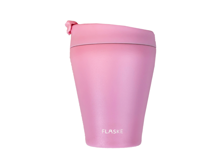 FLASKE 200 ml Kaffeebecher aus Edelstahl - Flower