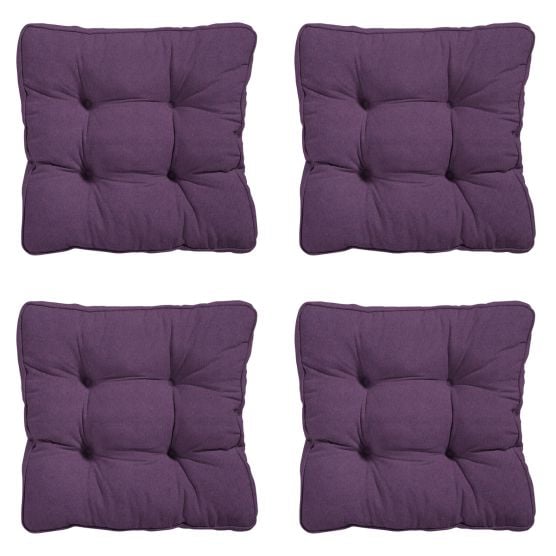 Madison Panama lila Sitzkissen - 4er Set